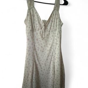 Women’s Cream Floral Day Casual Dress